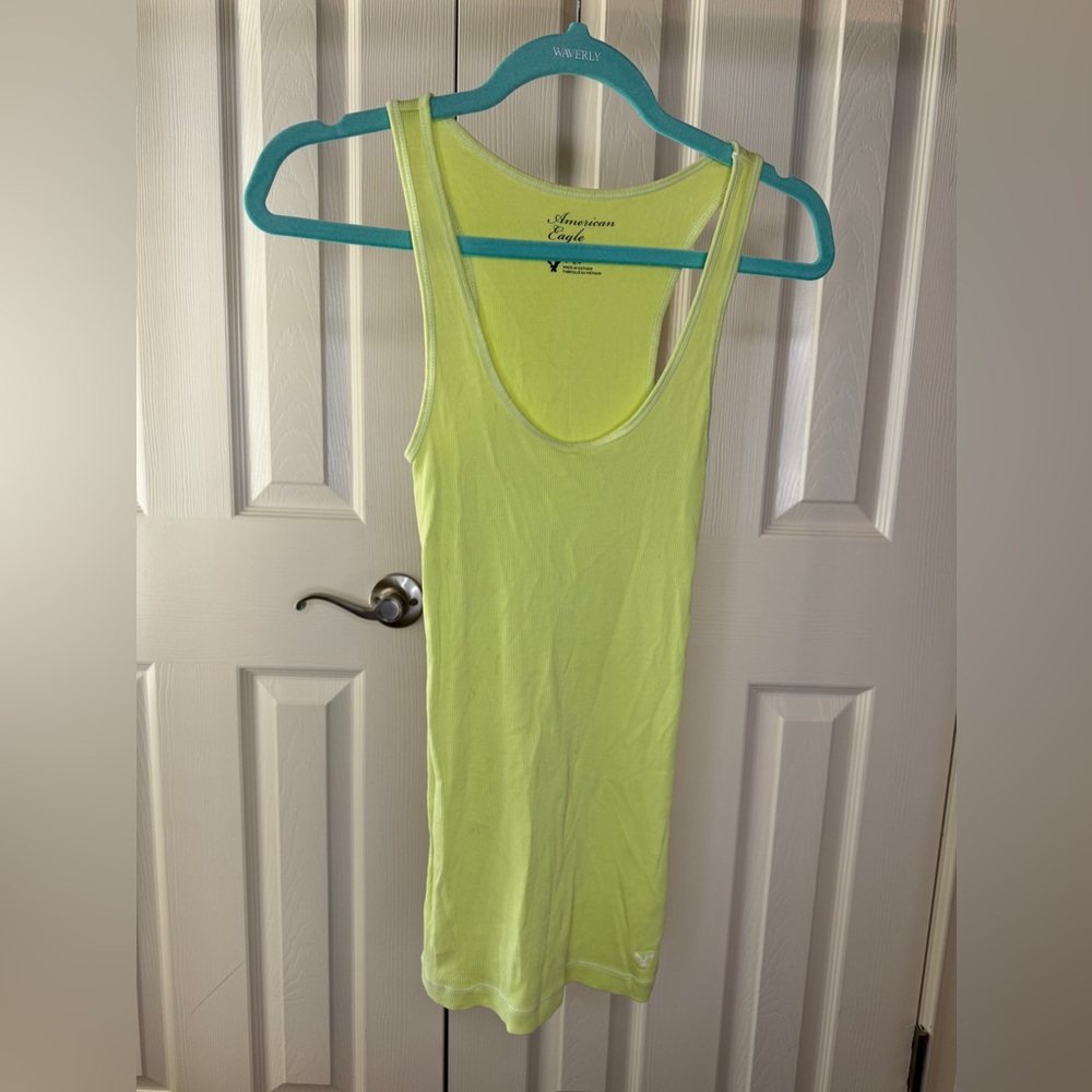 American Eagle ribbed tank yellow jr size small